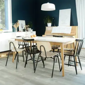 Vintro Luxury Matt Emulsion Black/Blue, Smooth Chalky Finish, Multi Surface Paint - Walls, Ceilings, Wood, Metal - 1L (Nightfall)