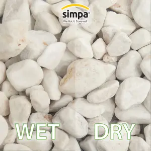 simpa 20-40mm White Pebbles Bag 20kg