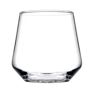 URBNLIVING 9cm Height 350ml Clear Glasses Set of 12