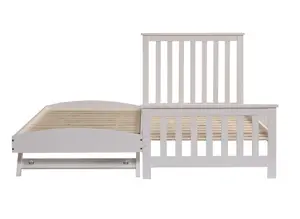 3ft Oxford Bed (White) with Trundle Set