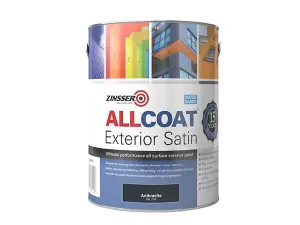 ZINSSER ALLCOAT EXTERIOR SATIN WATER BASED RAL 7016 2.5L