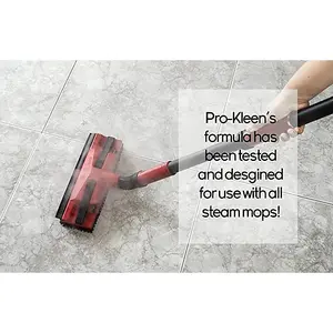 Pro-Kleen Steam Mop Detergent - Citrus Fragrance, High Concentrate Cleaning Solution with Built in Water Softener