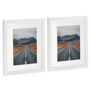 Photo Frames with 5" x 7" Mount - 8" x 10" - Ivory Mount - Pack of 2