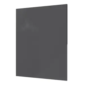 GoodHome Stevia & Garcinia Innovo handleless gloss anthracite slab Clad on end panel (H)715mm (W)595mm