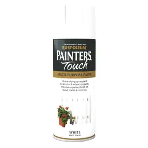 Rust-Oleum Painter's Touch White Matt Multi-surface Decorative spray paint, 400ml