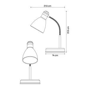 GoodHome Narajo Modern White Table light