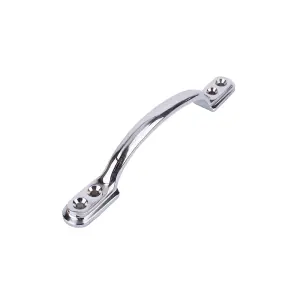 Sash Heritage Sash Handle with Border (133mm) - Polished Chrome