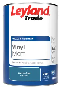 Leyland Trade Vinyl Matt Walls & Ceilings Emulsion Paint Cosmic Dust (PPG1157-6) 5L