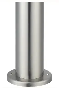 Stainless Steel Mains-powered 1 lamp Outdoor Post light (H)450mm