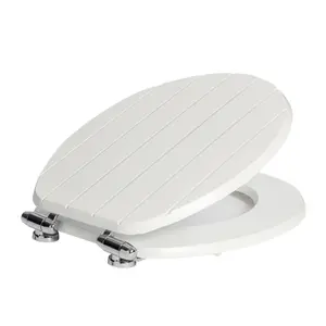 Harbour Housewares - Wooden Soft Close Toilet Seat