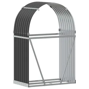 Log Holder Anthracite 80x45x120 cm Galvanised Steel