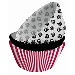 Anniversary House Pirate Muffin And Cupcake Cases (Pack Of 75) White/Red/Navy (One Size)