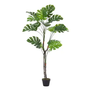 155cm H Artificial Monstera Deliciosa Tree in Pot Decoration for Living Room