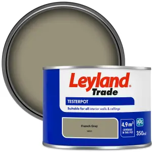 Leyland Trade Vinyl Matt Walls & Ceilings Emulsion Paint French Grey (10B21) 350ml Tester