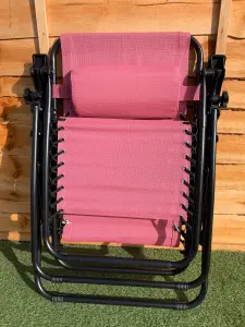 Blush Pink Zero Gravity Chair Lounger