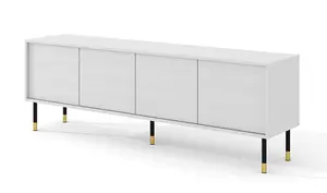 Modern Sherwood TV Cabinet in White W1800mm x H600mm x D400mm