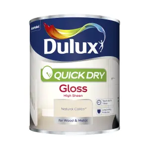 Dulux Quick dry Natural calico Gloss Metal & wood paint, 750ml