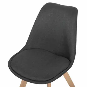 Otselic Upholstered Dining Chair (Set of 2) Dark Grey