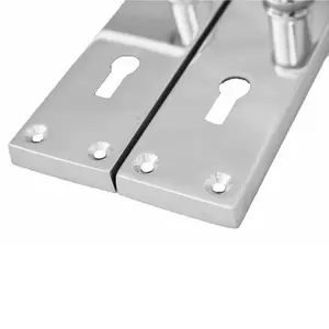 Door Handles Straight Lever Lock - Chrome 150 x 40mm