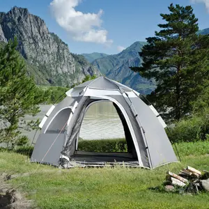 Ashunte 3 Person Tent Dark Grey/Light Grey