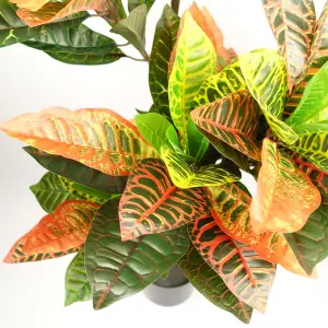 Artificial Tree Orange Yellow Codiaeum Tropical Large Botanik