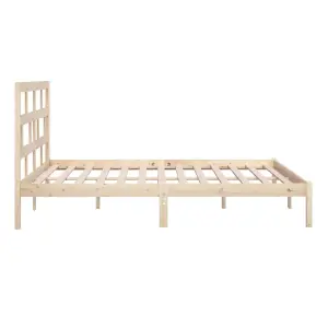 Berkfield Bed Frame Solid Wood Pine 200x200 cm