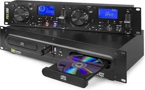 Dual DJ CD Mixer - PD PDX350 Rack Mountable CD, MP3 USB Player