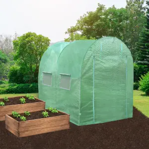 Polytunnel Greenhouse 25mm 3m x 2m with Racking