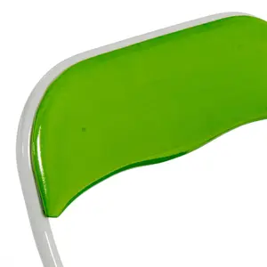 Harbour Housewares - Coloured Padded Folding Chairs - Green - Pack of 6