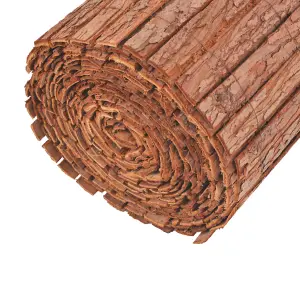 Berkfield Bark Fence 1000x30 cm