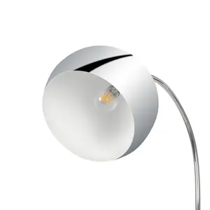 GoodHome Kotenay Chrome effect LED Floor lamp