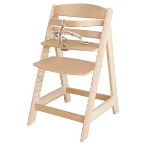 High Chair Sit Up 3, Various Colours Natural Wood