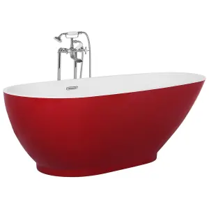 Freestanding Bath 1730 x 820 mm Red GUIANA