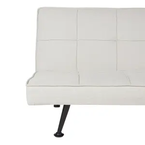 Beliani Retro Sofa Bed HASLE Light Beige