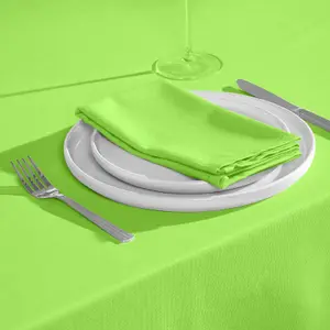 Homescapes Lime Green Tablecloth 137 x 228 cm