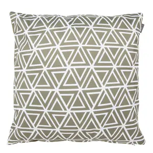 Veeva Indoor Outdoor Cushion Set of 4 Olive Green Water Resistant Cushions