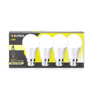 LED bulb  A60 9W B22 4Pack Warm White