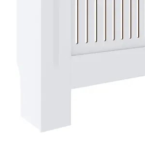 MDF Radiator Cover White 205 cm