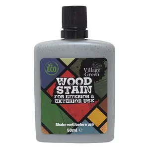 Village Green Ready to Use Wood Stain - Water Based, Eco Friendly, Premium Quality (10 x Vibrant Colours - Sample Pack)