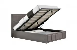 Birlea Hannover Double Ottoman Bed Grey