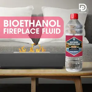 Primes DIY Premium Bioethanol Fireplace Fuel, Clean-burning, high-purity liquid for bioethanol fires 2-Litre  