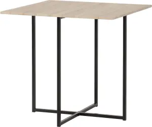 Kent Stowaway Dining Table and 4 Stool Set Sonoma Oak Effect and Black