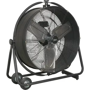 24" Industrial High Velocity Orbital Drum Fan - 2 Speed - 360 Degree Tilt