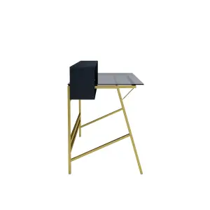 Morgan Writing Desk in Black & Gold