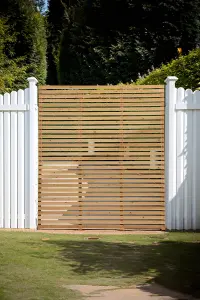 Pine Wooden Garden Fence Panel Privacy Picket Fence Panel 7x6ft