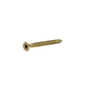 TurboDrive Double self-countersunk Yellow-passivated Steel Screw (Dia)4.5mm (L)50mm, Pack of 100