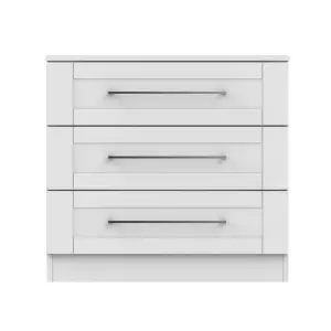 Ripon 3 Drawer Chest in Grey Ash (Ready Assembled)