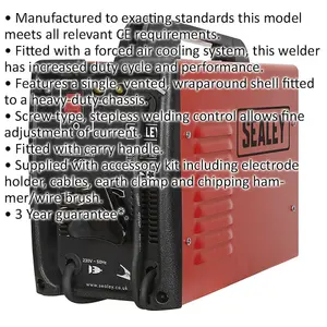 140A Arc Welder with Complete Accessory Kit and Forced Air Cooling System