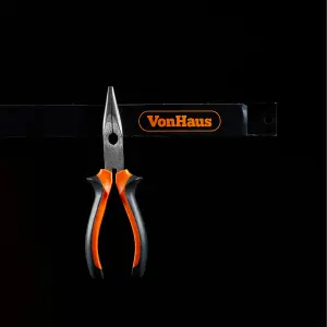 VonHaus Magnetic Tool Holders, Magnetic Tool Strip 3 x 60cm, 24" Wall Mounted Strips, Space Saving & Strong Magnetic Tool Holders