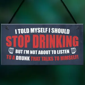 Red Ocean Funny Bar Sign For Man Cave Shed Garage Pub Sign Vodka Gin Gift For Men